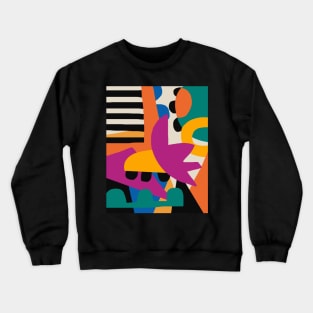Abstract art 80s style geometric Crewneck Sweatshirt